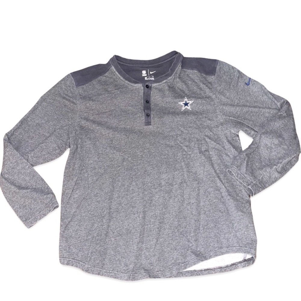 Dallas Cowboys NIKE Official 3 Button Long-sleeve Men’s Shirt: 2XL: NFL Apparel